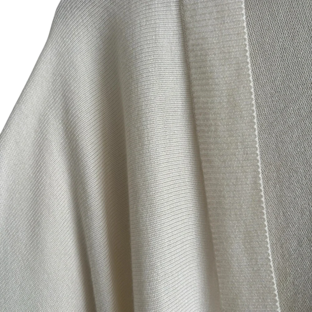 Ann Taylor Cashmere Blend Sweater Large Deep Pullover V-Neck Office Quiet Luxury
